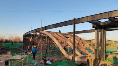 千樹承建河北園博園木結構建筑在建中，敬請期待成品！